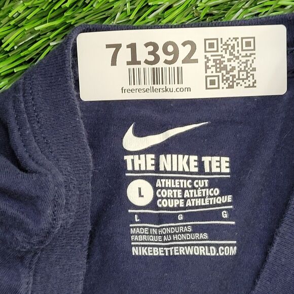 NIKE Chest-Swoosh Shirt Large 21x25 Dare-to-Air Spellout - Picture 6 of 13